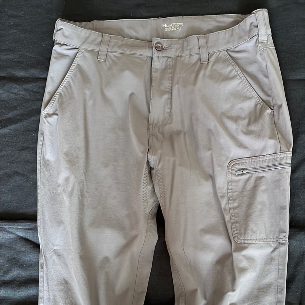 Huk Men's Cargo Pants Medium Gray XL - Picture 3 of 10